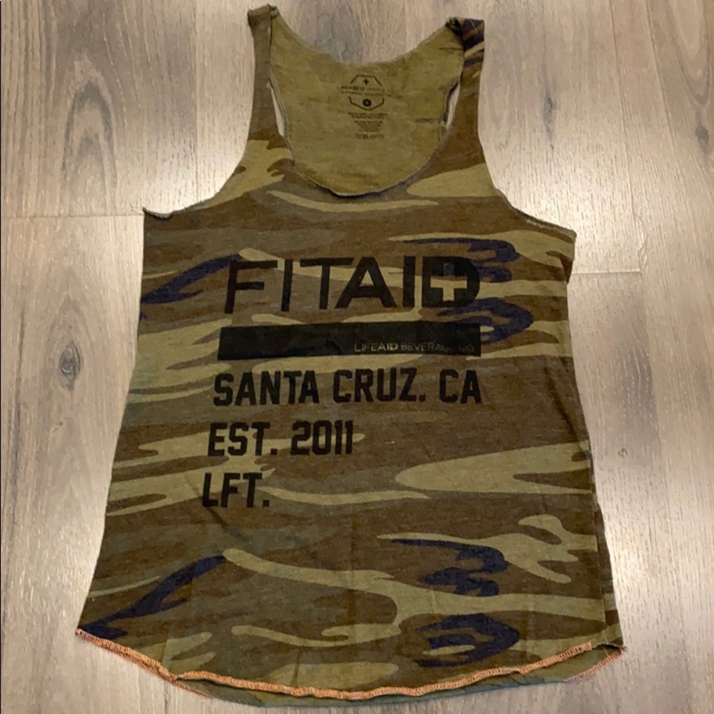 Fitaid Camo Racerback Tank Top Small